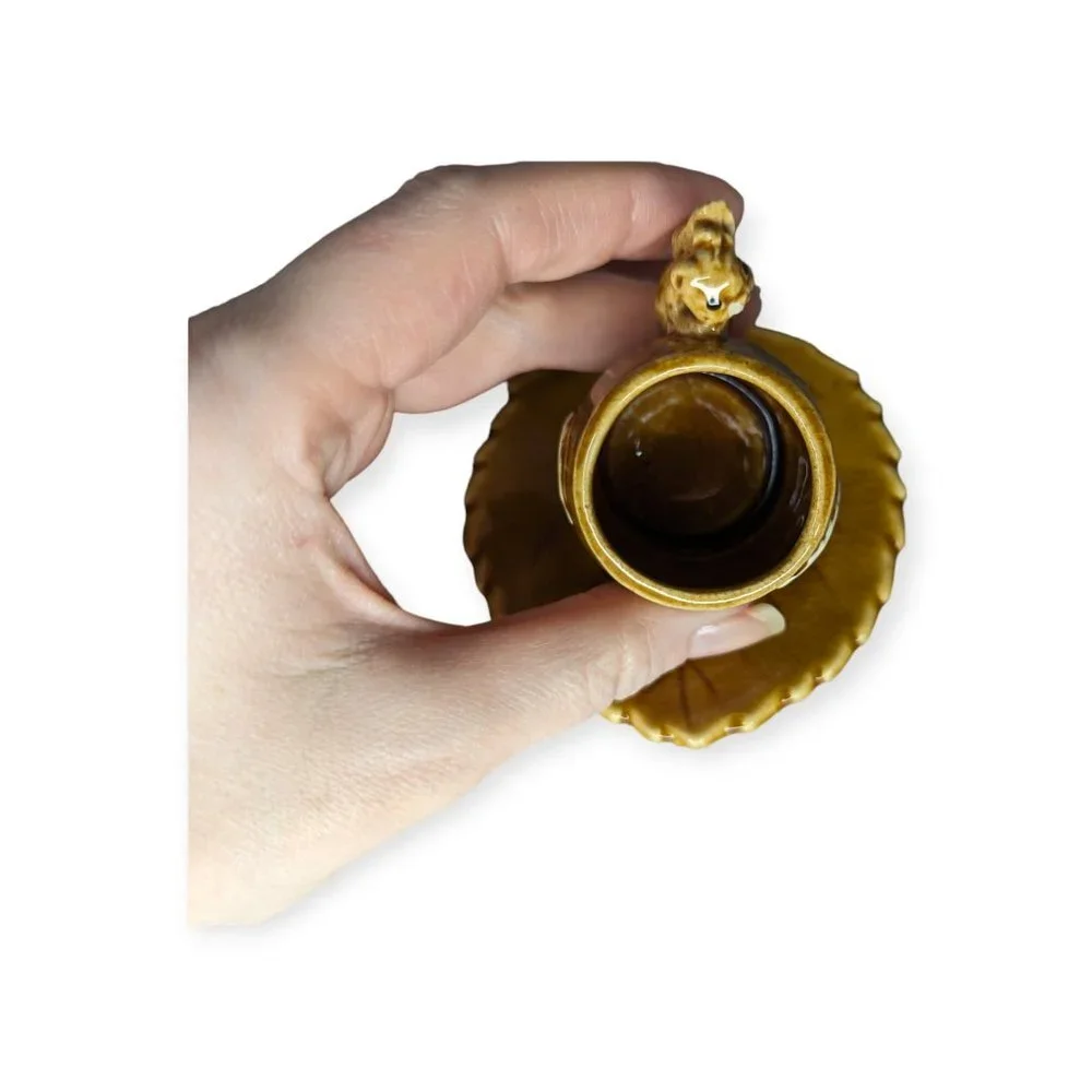 Colorado Souvenir Cup & Saucer Miniature with Squirrel